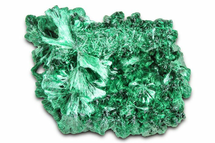 Silky Fibrous Malachite Cluster - DR Congo #379665